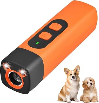 Anti Barking Device for Dogs, Ultrasonic Dog Repeller - 30ft Range, 2025 New Anti Barking Device with LED Flashlight, Stop Bad Behavior Without Yelling or Swatting for Small Medium Large Dogs 1