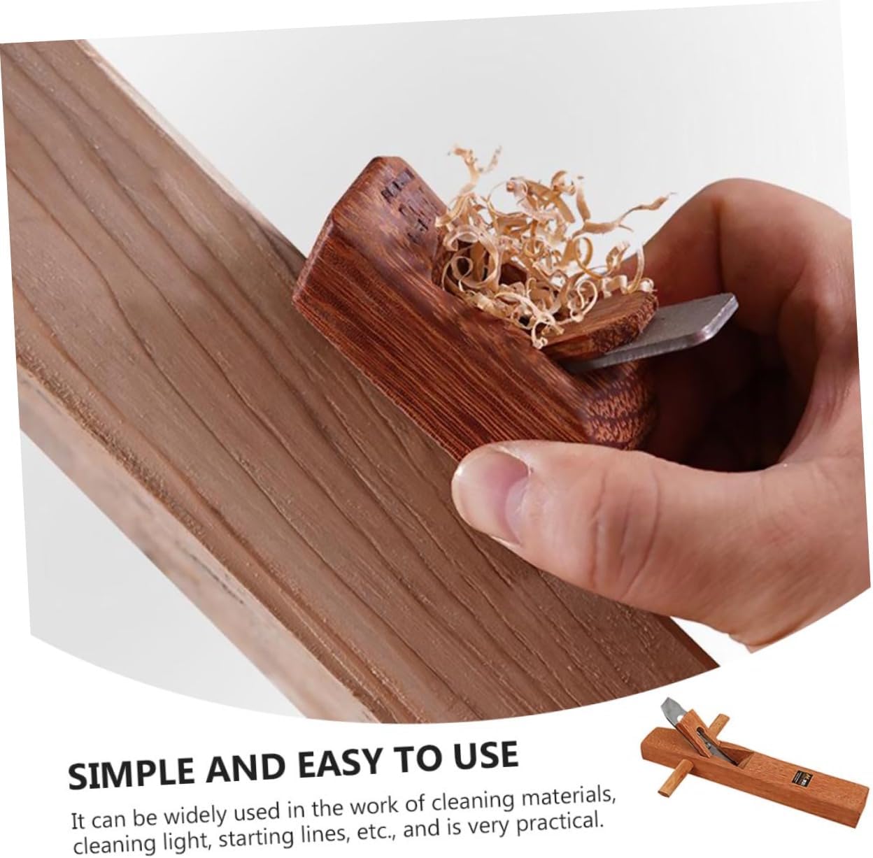 NUOBESTY Woodworking Hand Planer Tool Manual Wood Planer for Carpentry Edge Trimming Chamfering Ergonomic Design Precision Cutting for Woodworking Projects