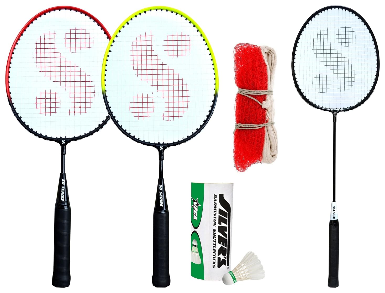 Silvers Kids SIL-Pedal Combo-6 Aluminum Badminton Set & Silvers Smash Aluminum Badminton Racket (Black) (B0C99LRRSZ) Amazon Price History, Amazon Price Tracker