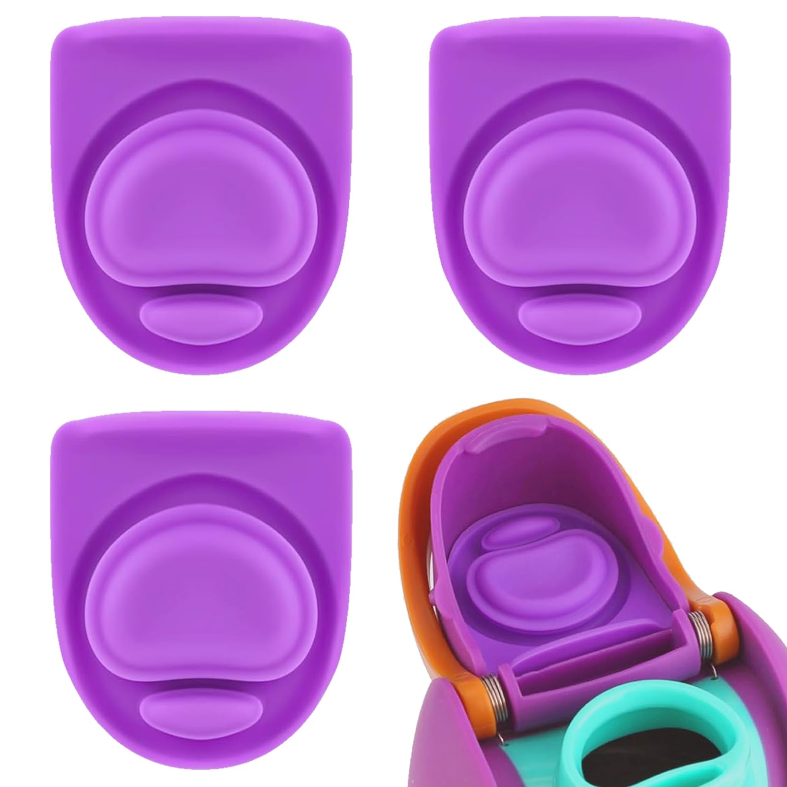 ZONBBEE 3pcs Replacement Rubber Stopper Seal Compatible with Owala FreeSip 24oz 32oz,Water Bottle Lid Insert Cap Silicone Seal Parts for Owala 16/19/24/32/40oz Spout Gasket Mouthpiece Accessories EE2