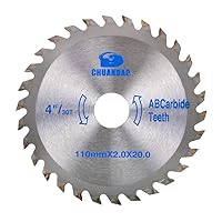 Vista 11 de Hoja de sierra circular con punta de carburo de 10 pulgadas y 40 dientes para cortar madera dura y blanda con eje de 1 pulgada