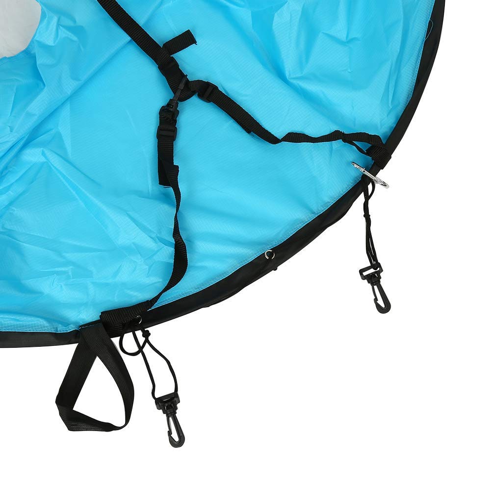 Dilwe - Vela Plegable para Kayak, 3 Colores, portátil, 108 cm, con Bolsa de Almacenamiento y Ventana Transparente, Apto para canoas de Kayak y Barcos hinchables