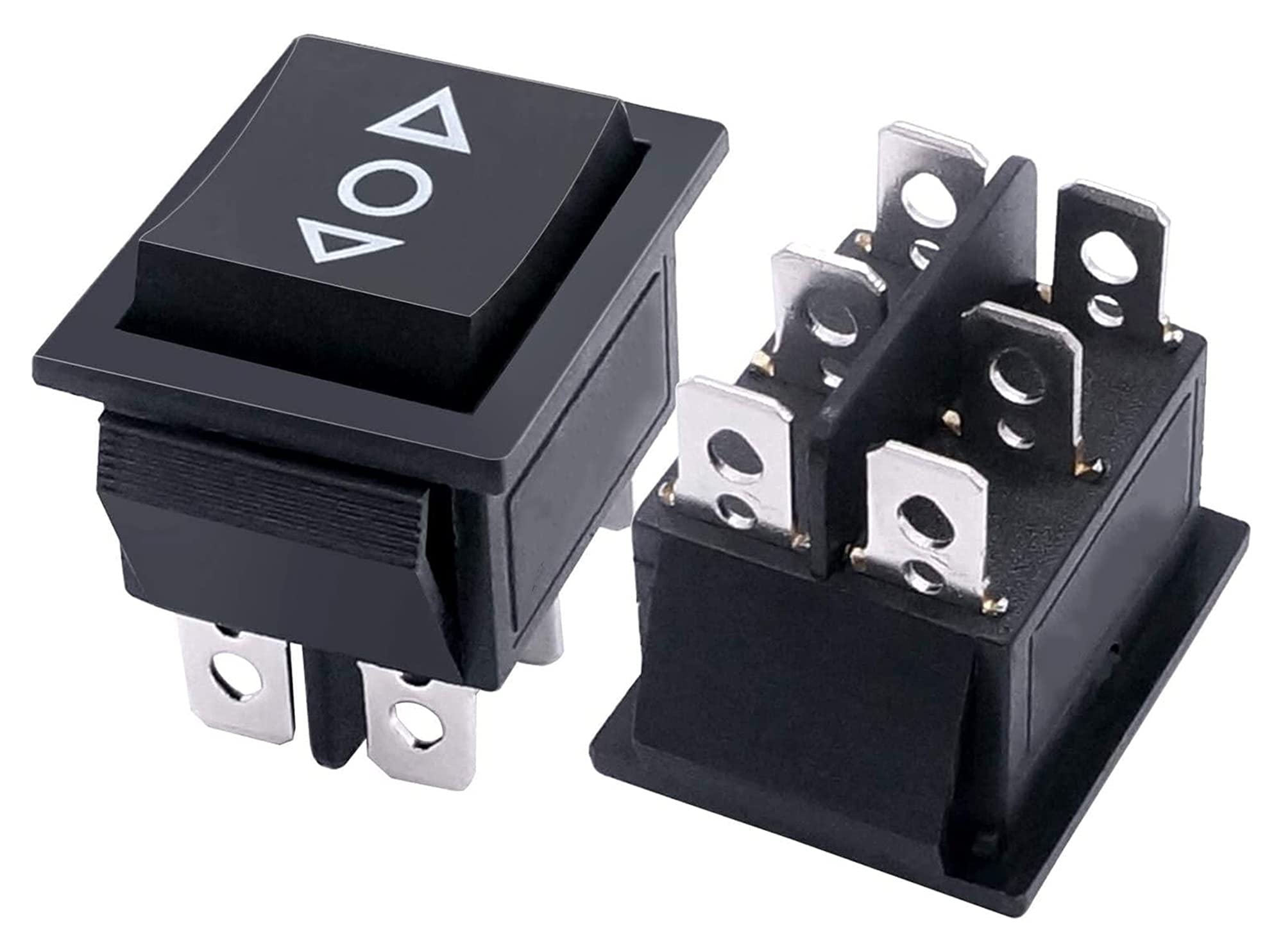 Interrupteur à bascule 3 positions momentané DPDT double circuit AC 250V - 8