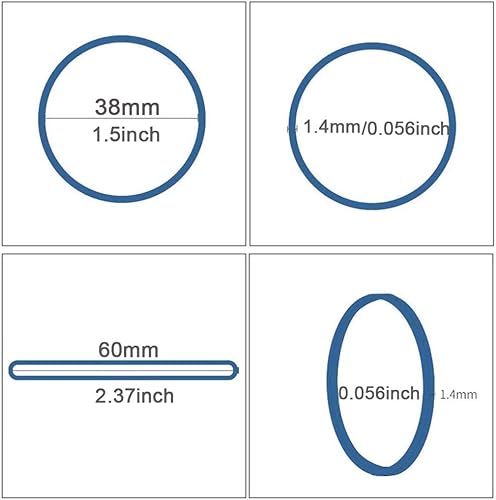Miniatura 8 de AMUU Bandas de goma para oficina, 300 unidades, pequeñas, color blanco, para oficina, escuela, hogar, talla 16, banda elástica