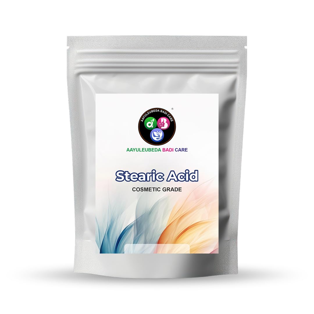 ABC Stearic Acid Emulsifying Thickener with Softening Effect Good For Cosmetics Making, Cleansers, Shampoos, Soap Making, DIY Personal Care for making homemade aromatic candles (227GM)