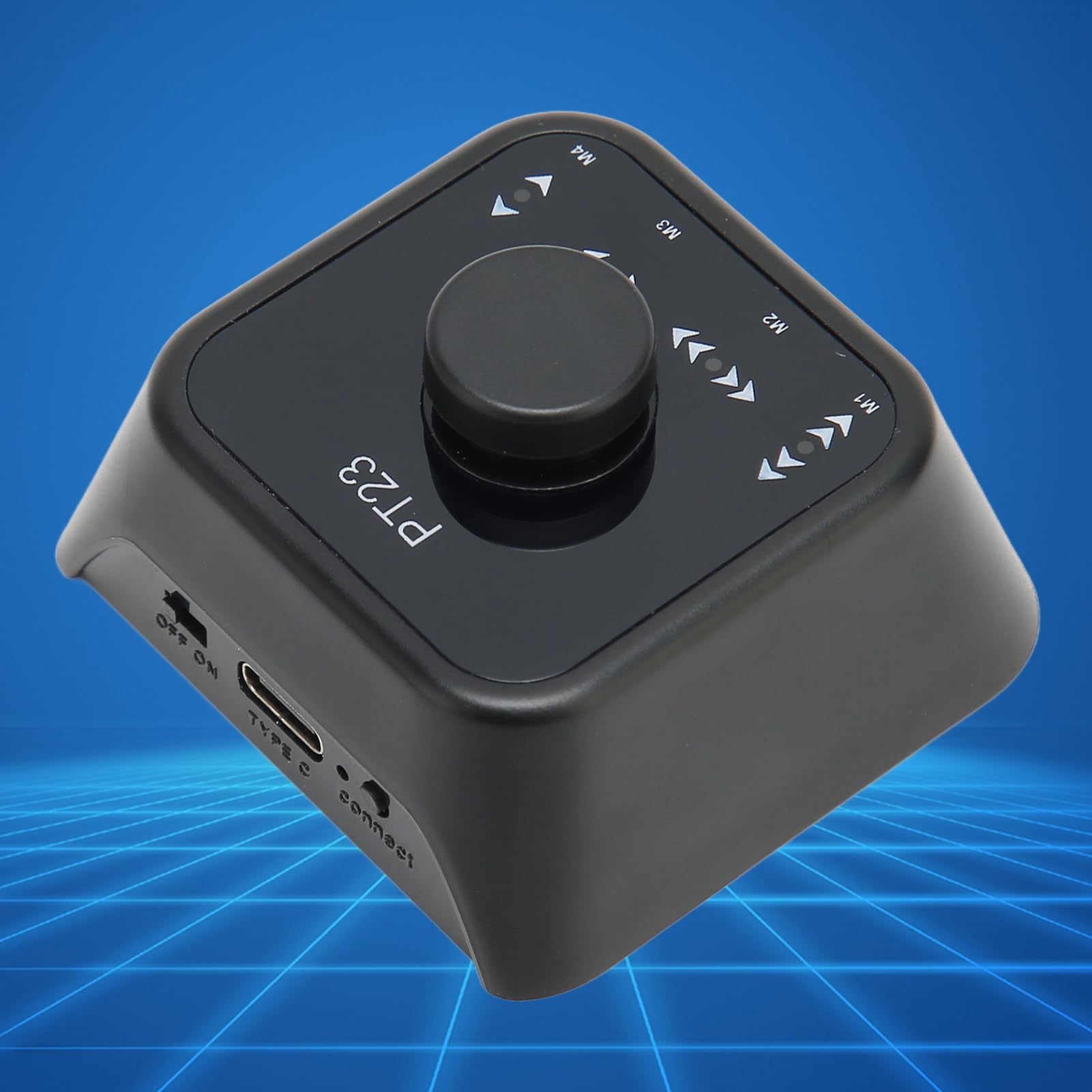 Kabelloses Seitenwender-Pedal, PT23 Bluetooth-Seitenwender-Fußschalter für Tablets, Smartphones, PCs, 4 Modi, Wiederaufladbarer Musik-Seitenwender-Controller für IOS, für (BLACK)