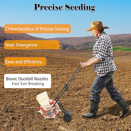 Manual Seeder de precisión con 7 boquillas y distancia de 9.06 in miniatura 3