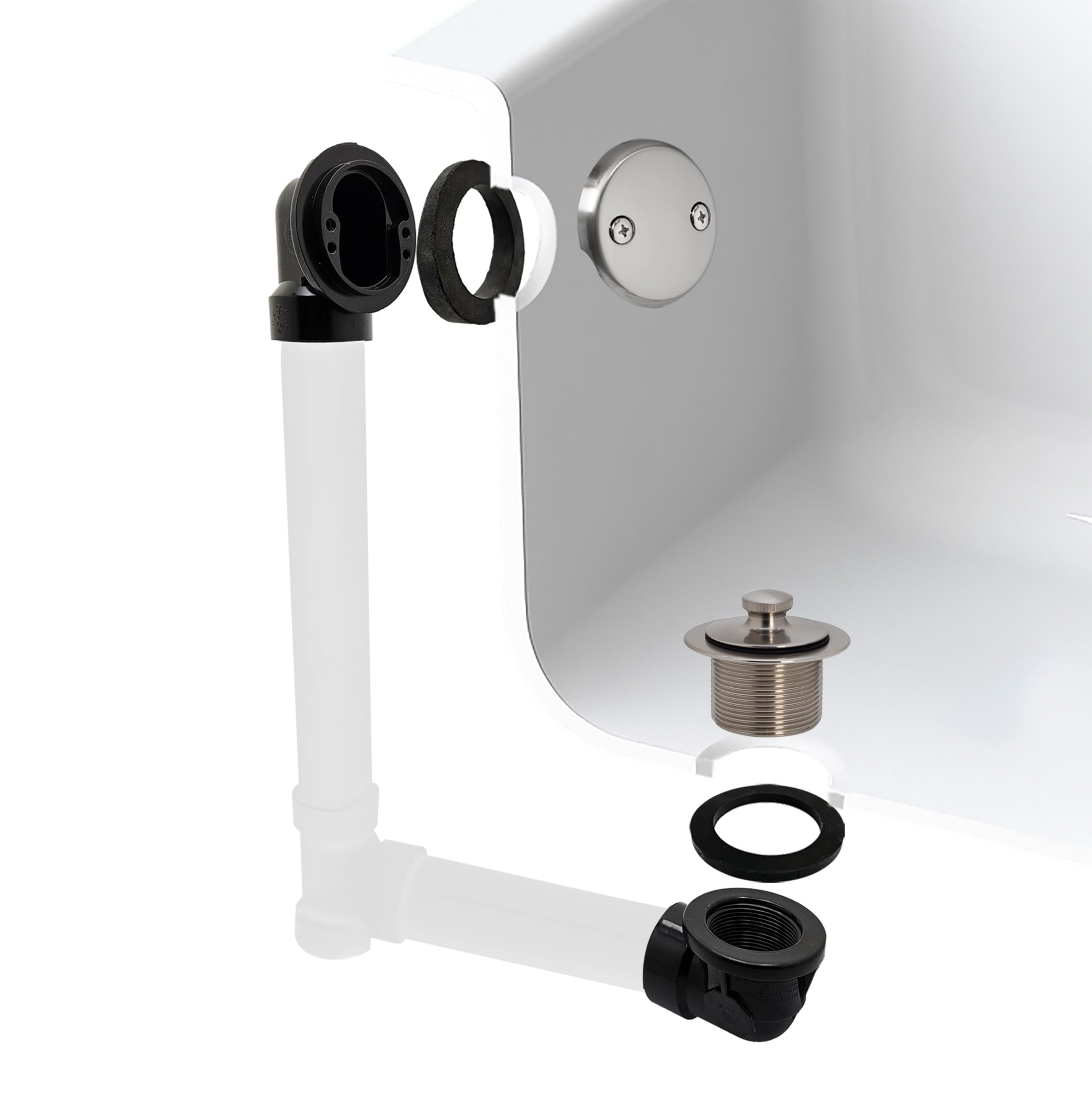 Westbrass D574-20 Paquete de Fontanero, Metalizado