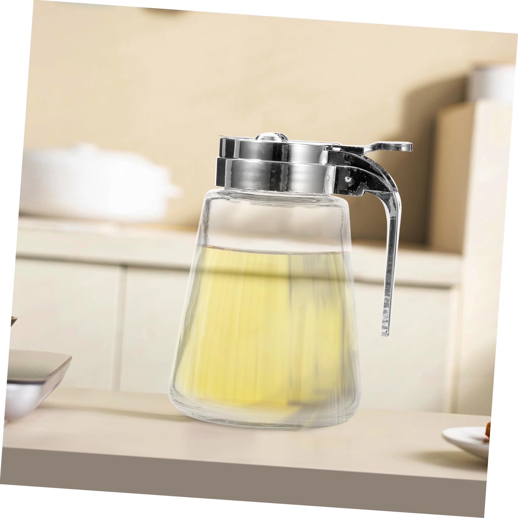 Luxshiny 2 Dispensador de Jarabe de Vidrio, Sellado, 300ml