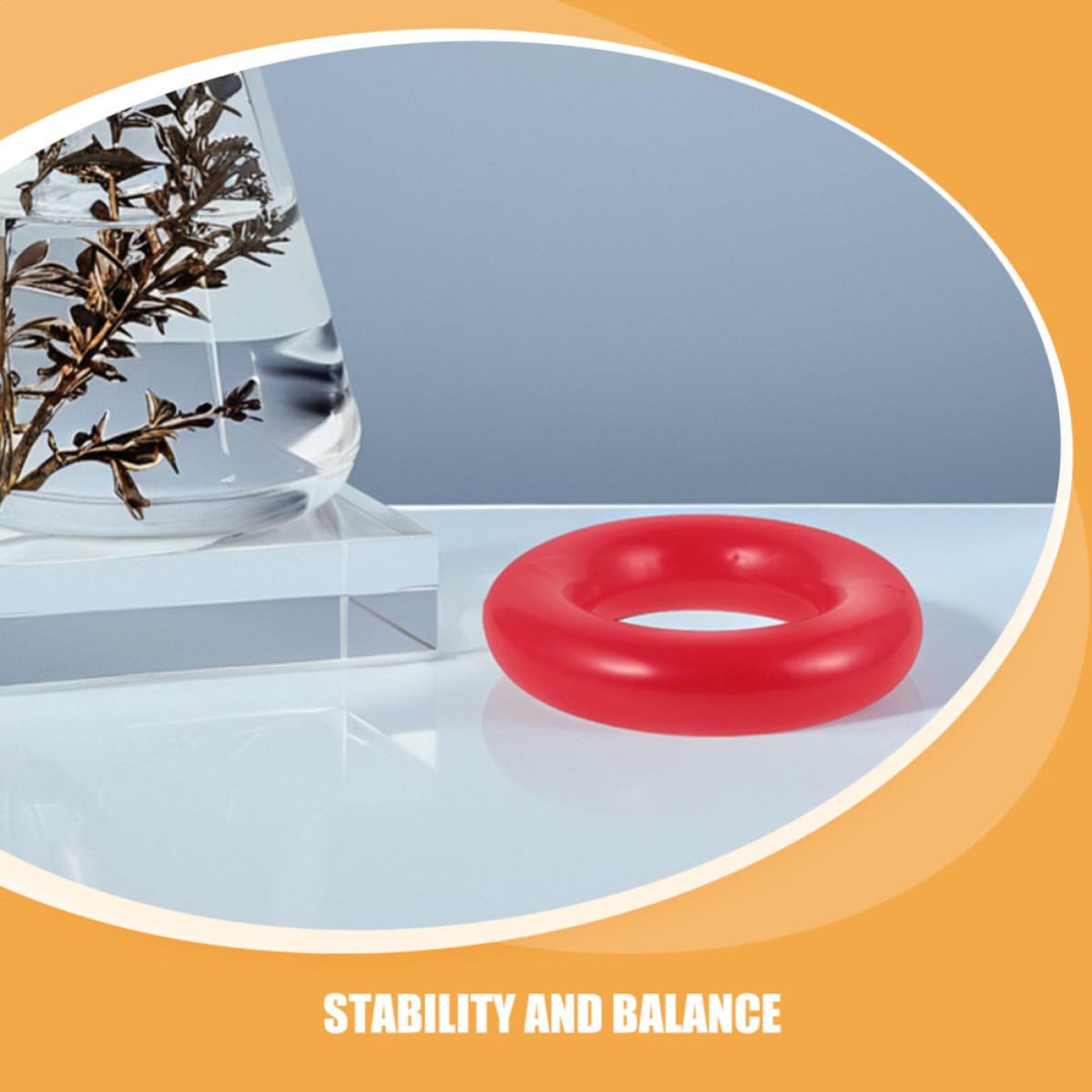 Weighted Stabilizing Ring for Laboratory Flasks 61mm – Heavy Duty Glassware Stabilizer for Triangular and Conical Flasks, Laboratory Weighted Ring for Stability and Safety in Lab