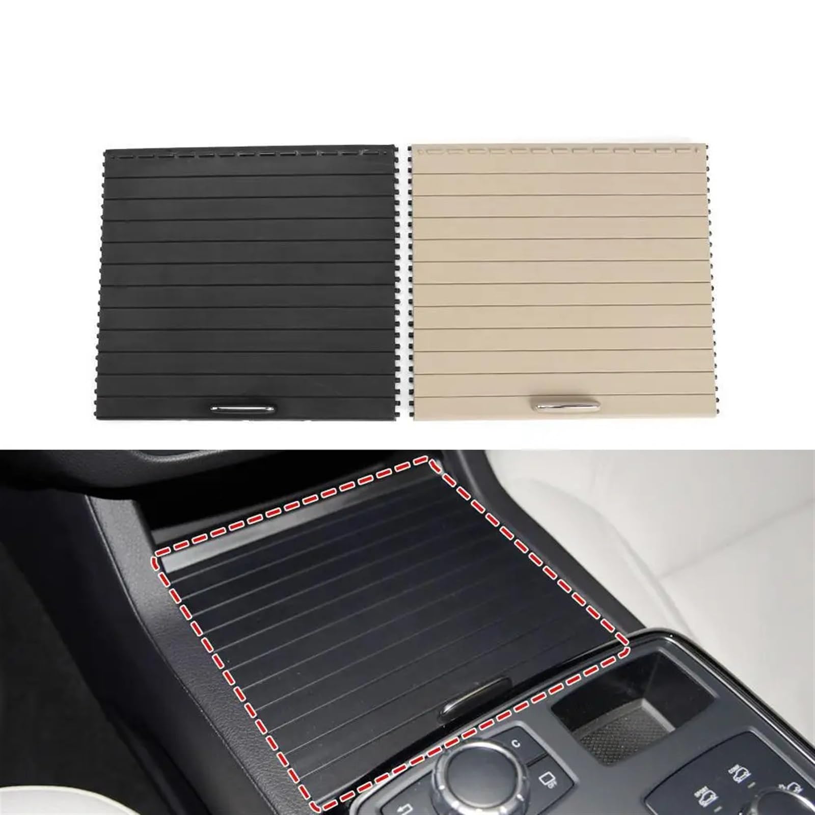 Topkidame Clip per bracciolo centrale compatibile con Mercedes-Benz W166 ML, W292 C292 GLE, X166 GL, X166 GLS, 2 pezzi