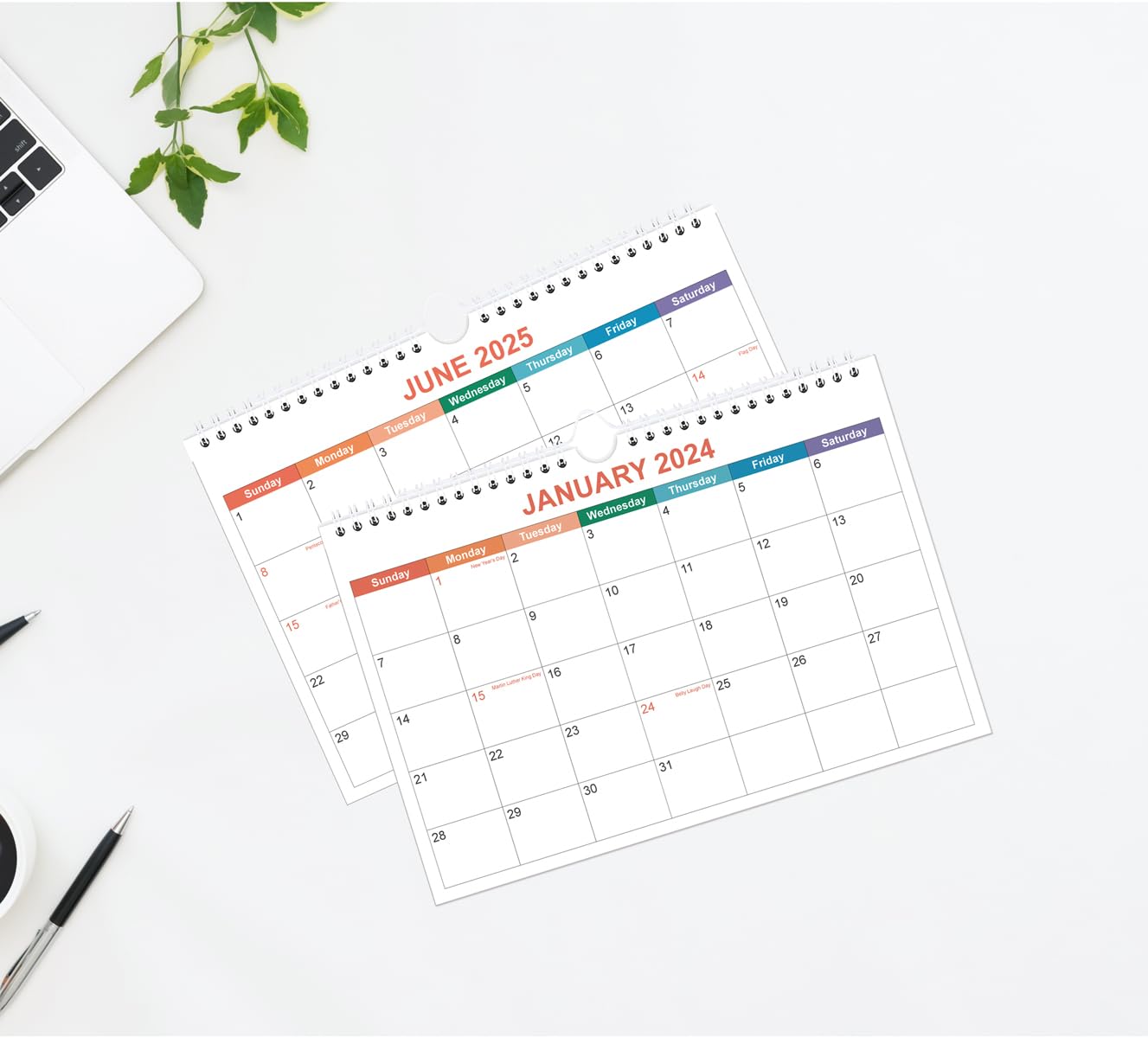 Amazon.com: Mini Wall Calendar 2024-2025 - Small 2024-2025 Calendar from  January 2024 - June 2025, 18 Months Little Calendar with Premium Paper,  5.8" x 8.5", Colorful : Office Products