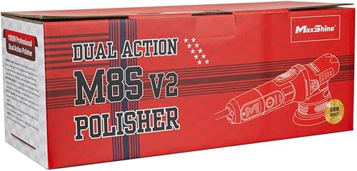 Miniatura 7 de Maxshine 2 piezas M8S V2 Pulidor de doble acción y kit de pulido AIO de 16 onzas para detalles de automóvil, 1000 W, tiro de 0.315 in, placa de 5