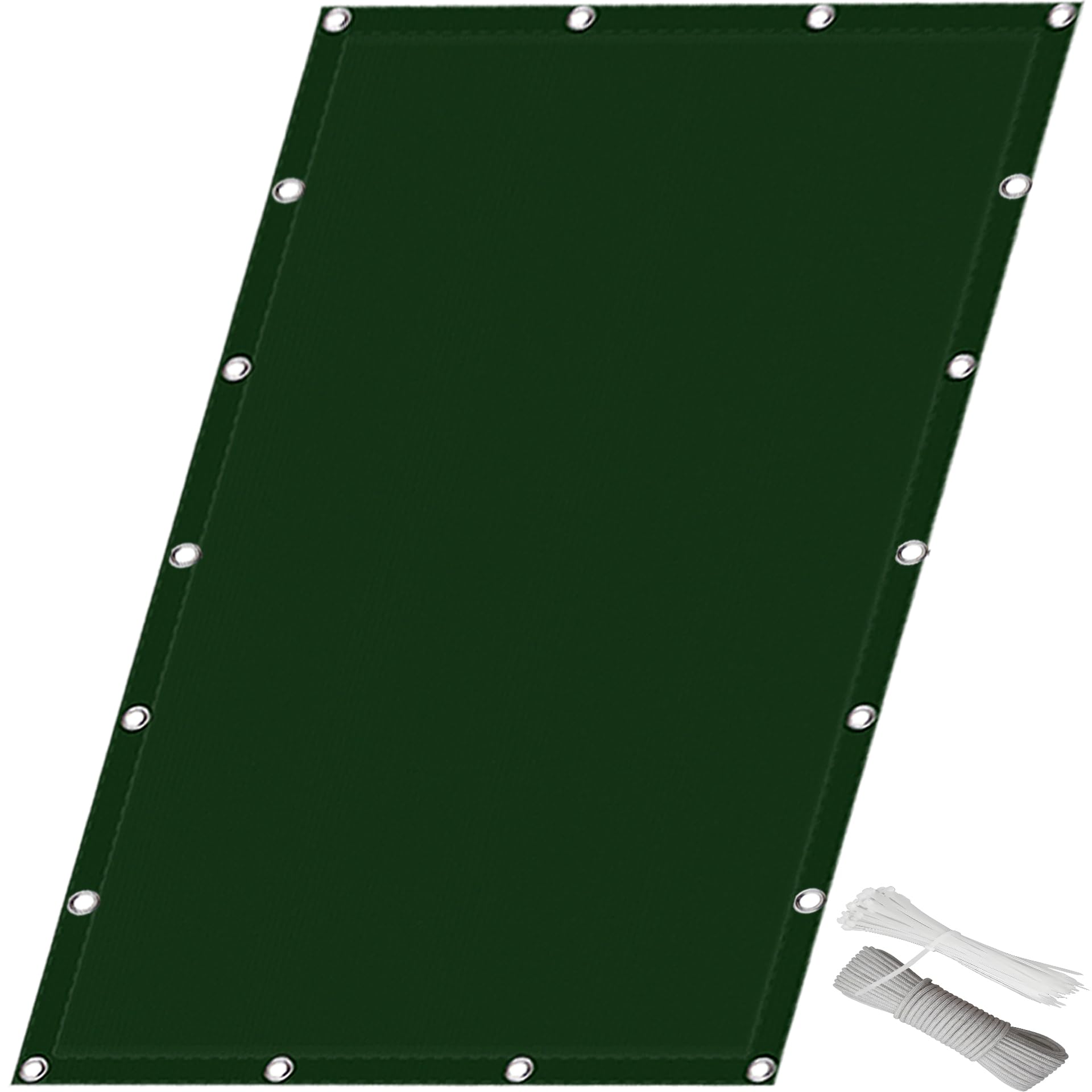 Voile d'ombrage pour terrasse et balcon vert foncé imperméable 300 x 310 cm