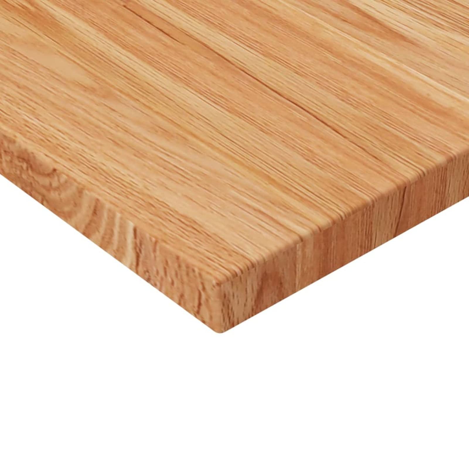 Tavolo da tavolo in legno massello, 80 x 40 x 2,5 cm, marrone chiaro, piano di lavoro in legno massello per casa, ufficio, artigianato e progetti fai da te
