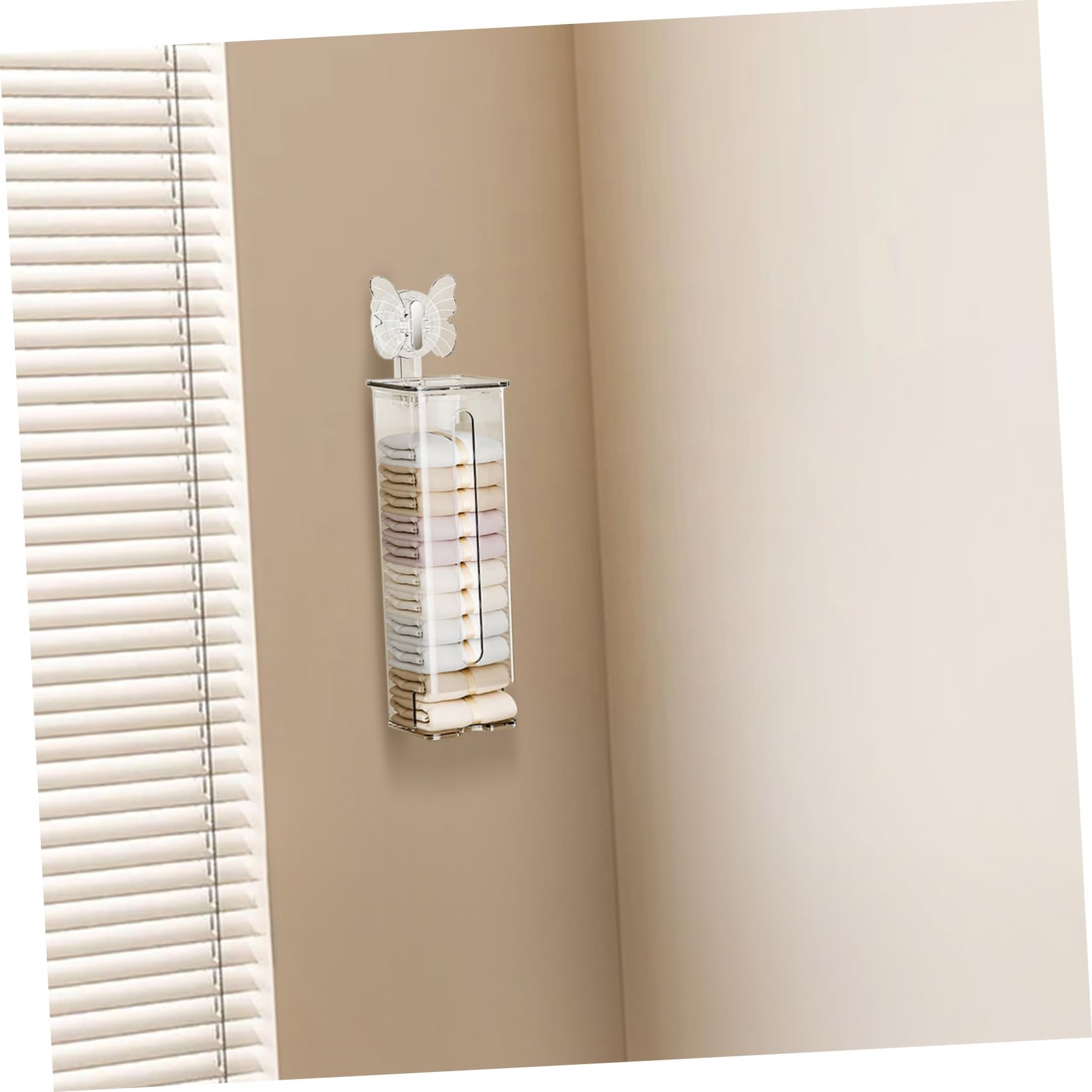 2stücke Wandmontierter Kleiderschrank - Aufbewahrungs - Organizer Hängender Aufbewahrungsbehälter Für Socken Wand - Socken - Organizer Organisationsregal Fürs Schlafzimmer