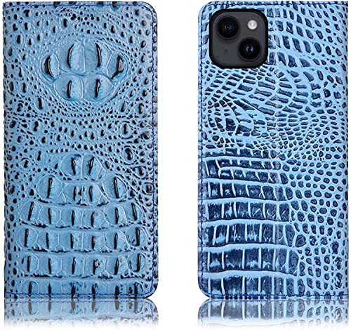 Étui iPhone 14 à rabat cuir bleu parfait pour vos déplacements quotidiens