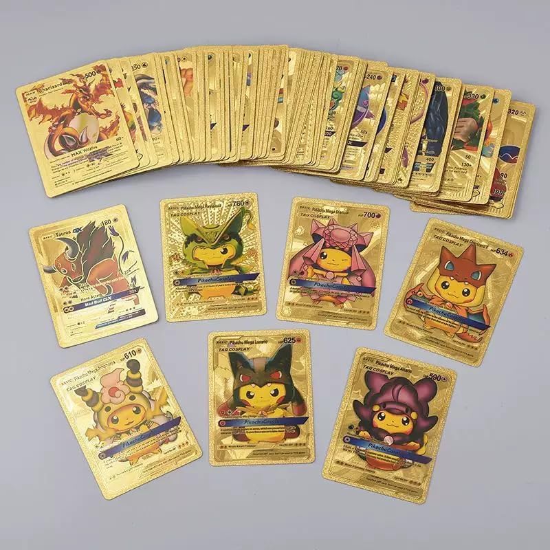 ultra rare 55 pcs gold cards ultra rare 55 pcs gold pokemon cards pack Shopbefikar Golden Foil Playing  Cards (55 pcs)