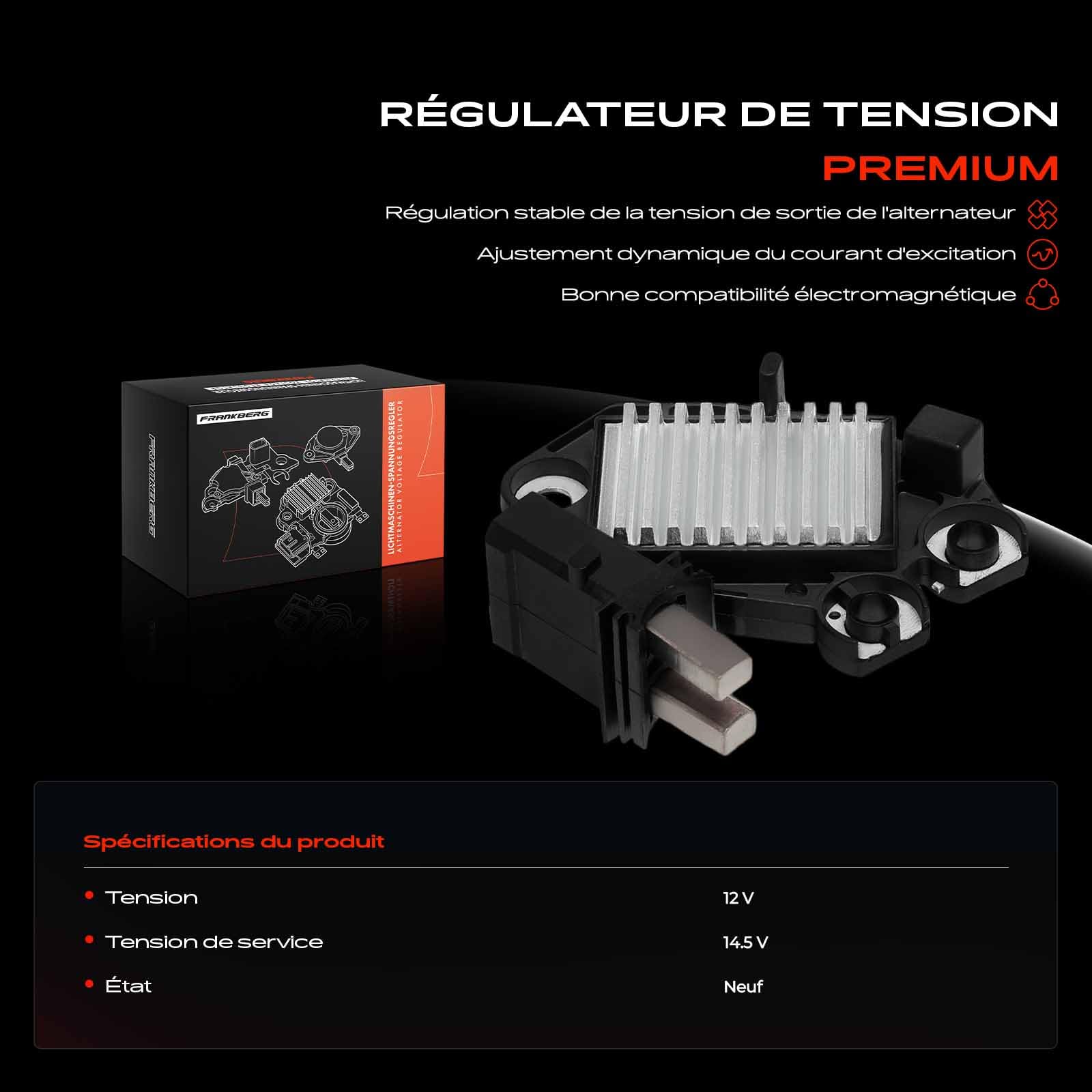 Frankberg Generatorregler Regler Lichtmaschine Replace# 7701047956