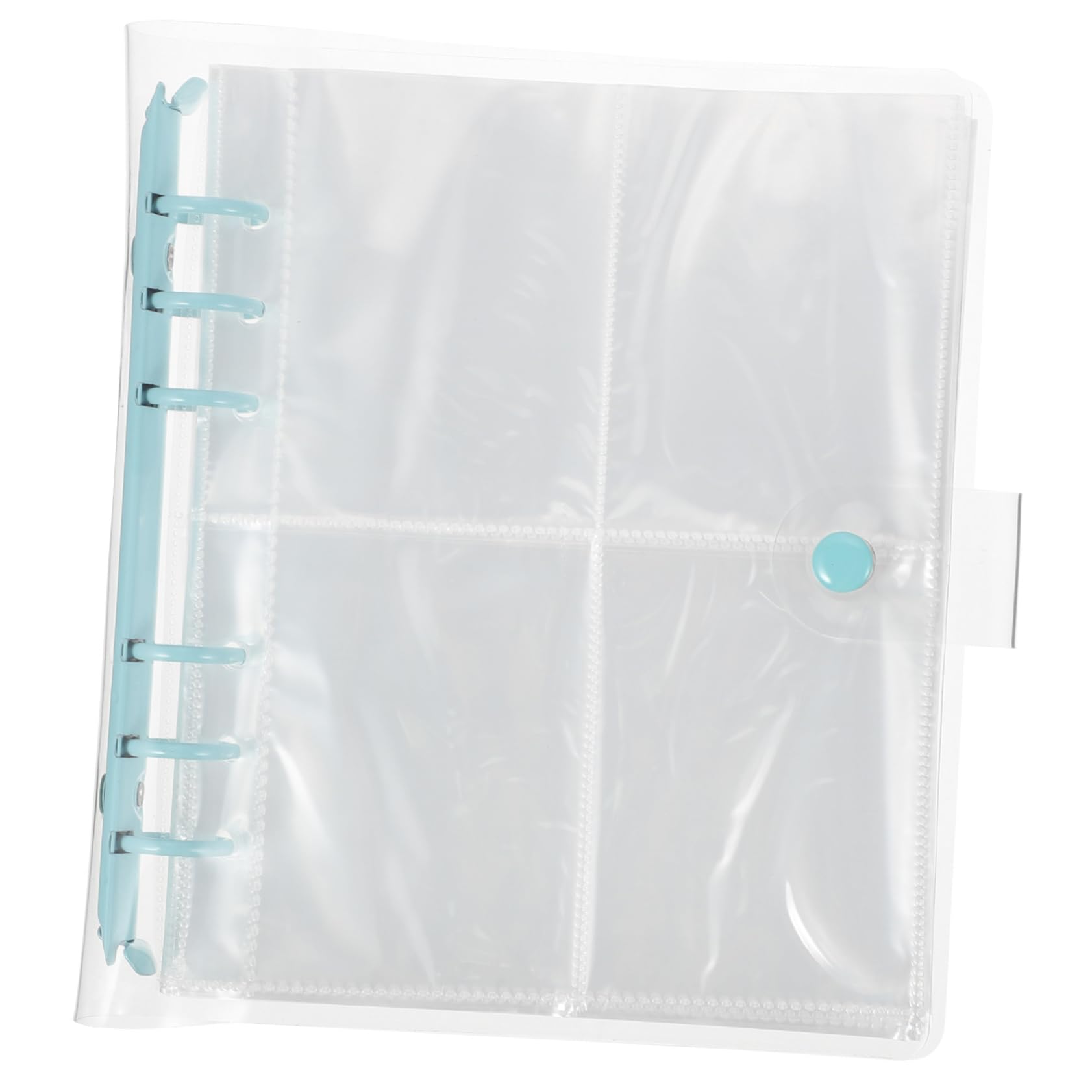 GRIRIW Mini Photo Album Colorful Transparent Holder for Photos and Postcards Compact and Lightweight for Storing Family Memories Special Events and Souvenirs