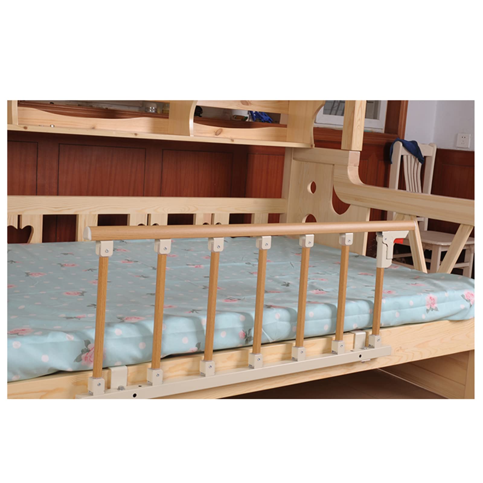 Barrière de lit pour personnes âgées rabattable et barre d'assistance de sécurité pour hôpital