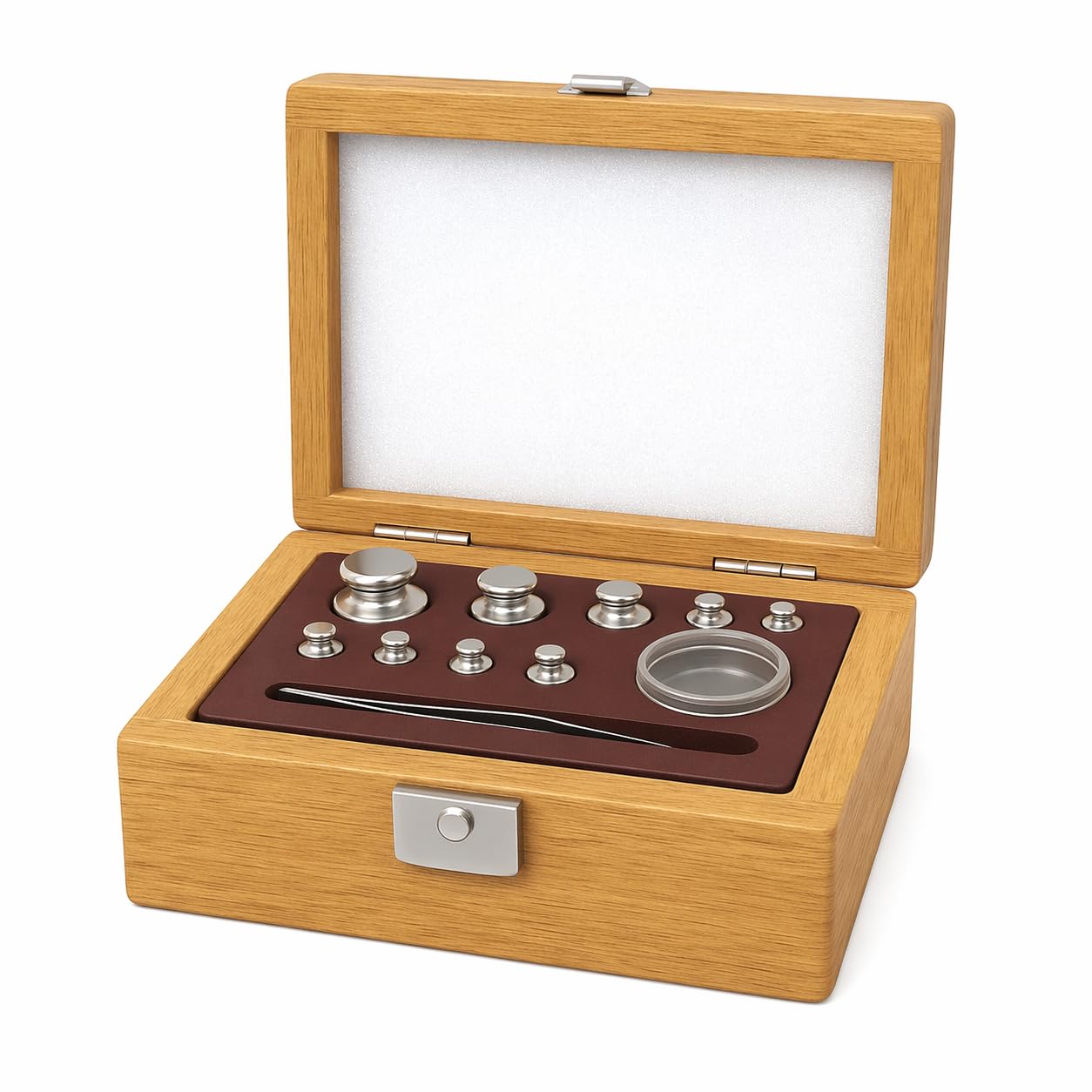 Analytical Balance Weight Box 1mg to 200g | Precision Calibration Weights Set | Brass Chrome Plated with Tweezers & Storage Case | Laboratory & Scientific Equipment-image-7