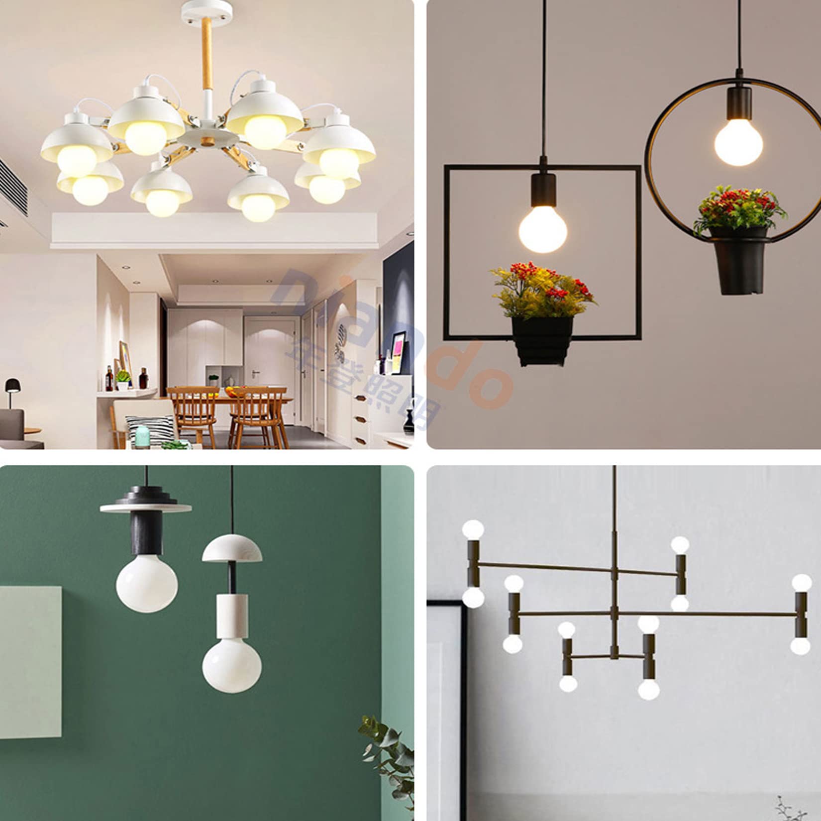 Lampadina LED E12 G45, 3 W, 30 Watt, luce bianca fredda, 6500 K, luce notturna rotonda, attacco E12, base a candelabro, per bagno, trucco, specchio, camera da letto, confezione da 6