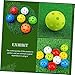 KICHOUSE 12pcs Durable Hollow Golf Balls for Indoor Training Lightweight Practice Balls for Skill Improvement and Space Use Golf Enthusiasts