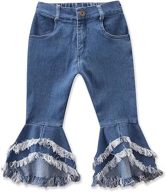 Ruffle Trousers Flare Pants 