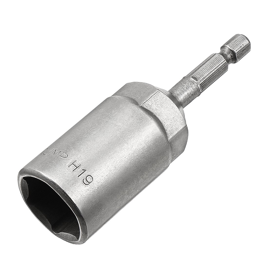 Uxcell Sourcingmap 1/4" Quick-Change Hex Shank 19Mm Nut Setter Driver Drill Bit, 80Mm Length, Metric No-Magnetic