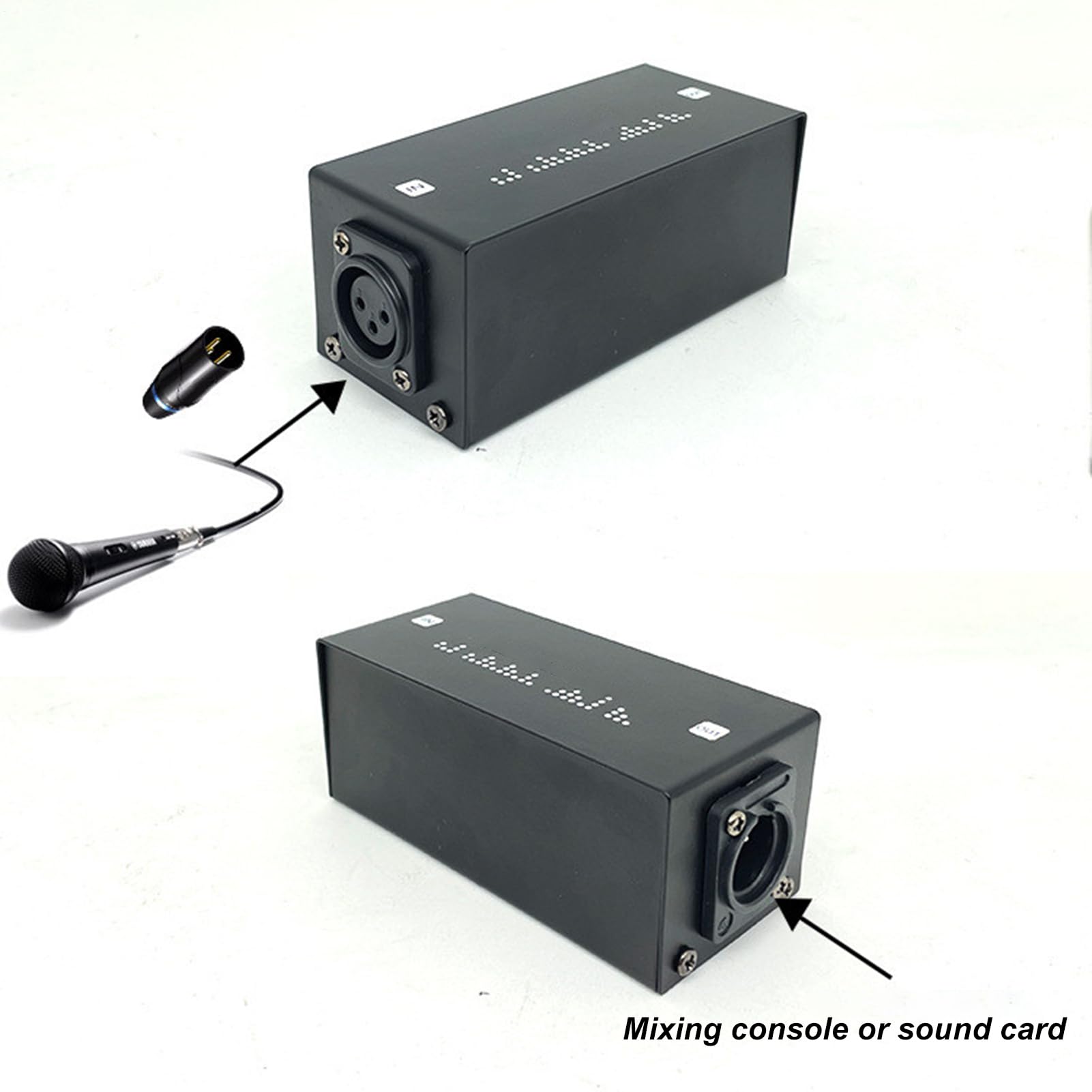 Audio Signal Preamplifier - Active Booster Device, Lossless Sound Amplifier Unit, Noise Reduction Processor | Podcast Vocal Recording Streaming Setup, Studio Broadcast Voice Enhancement Equ