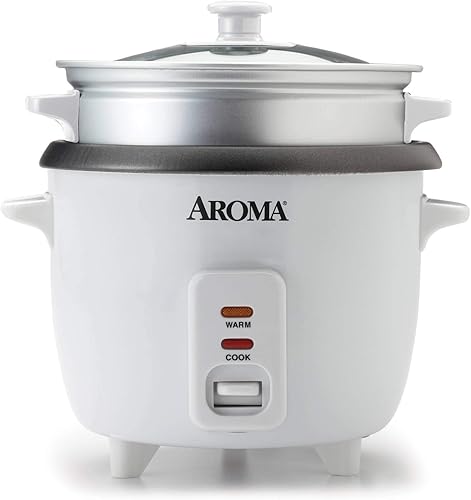 Miniatura 5 de Aroma Housewares Aroma 6 tazas (cocidas) 1.5 cuartos de galón One Touch Arrocera, blanco (ARC-363NG), 6 tazas cocidas3 tazas sin cocinar1.5 cuartos