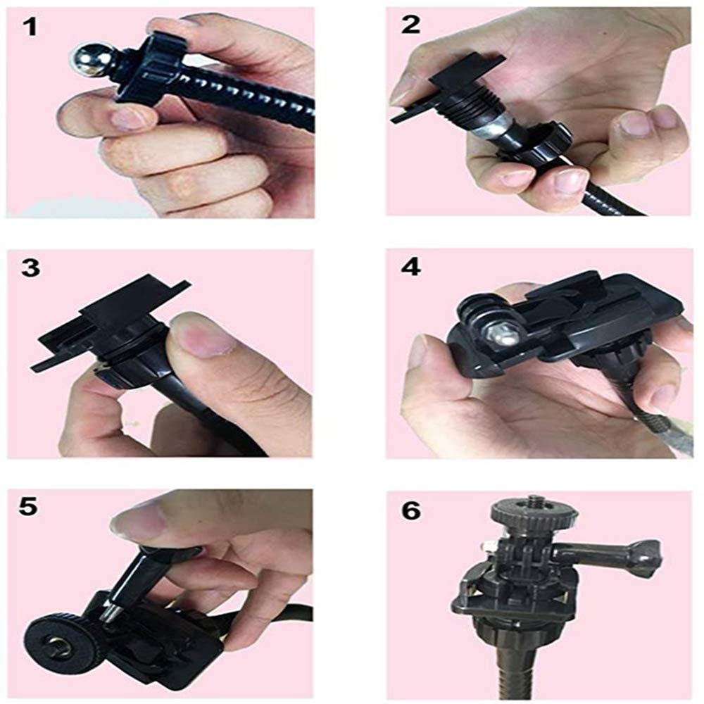 Support de CaméRa avec Pince à Mâchoire de Bureau AméLioréE Support Col de Cygne Flexible pour Webcam 4K C925E C922X C922