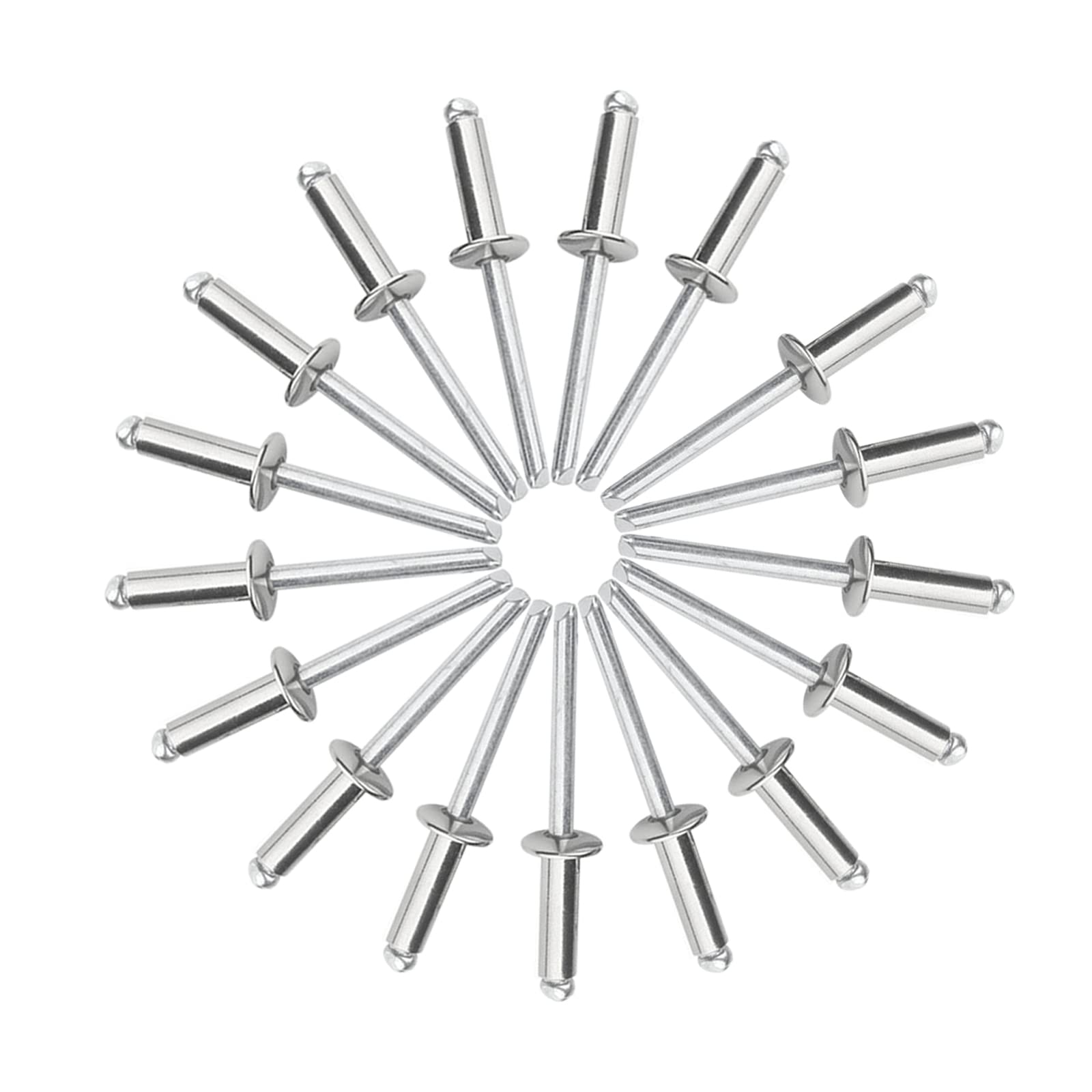 200pcs Blind Rivets 5/32″×1/2″(4mm×12mm) Pop Rivets Aluminum Handle Aluminum Mandrel Corrosion Resistance …