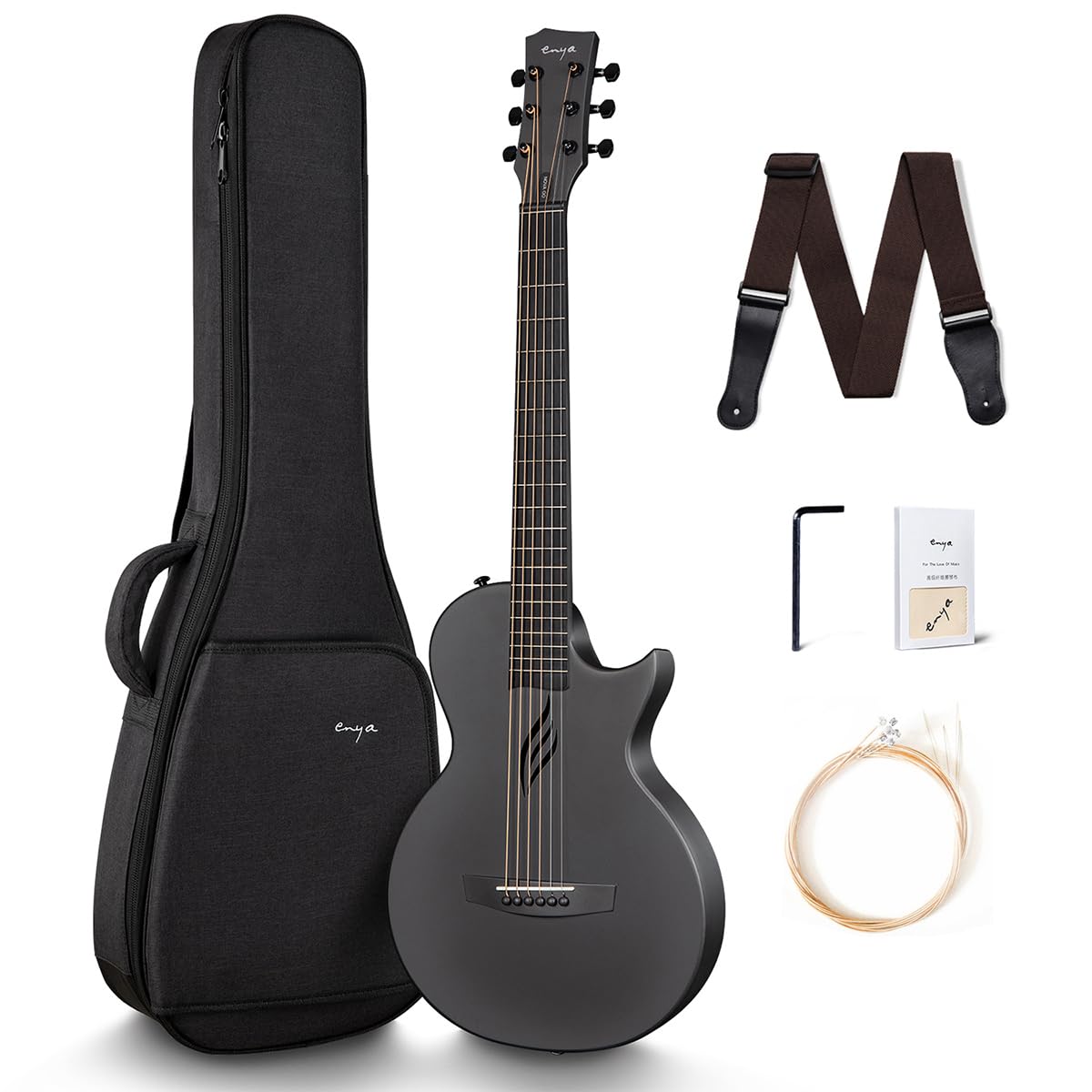 【美品】Enya エンヤ アコースティックギター ハードケース カーボン Amazon.co.jp: Enya Nova Go 35インチ アコースティックギター