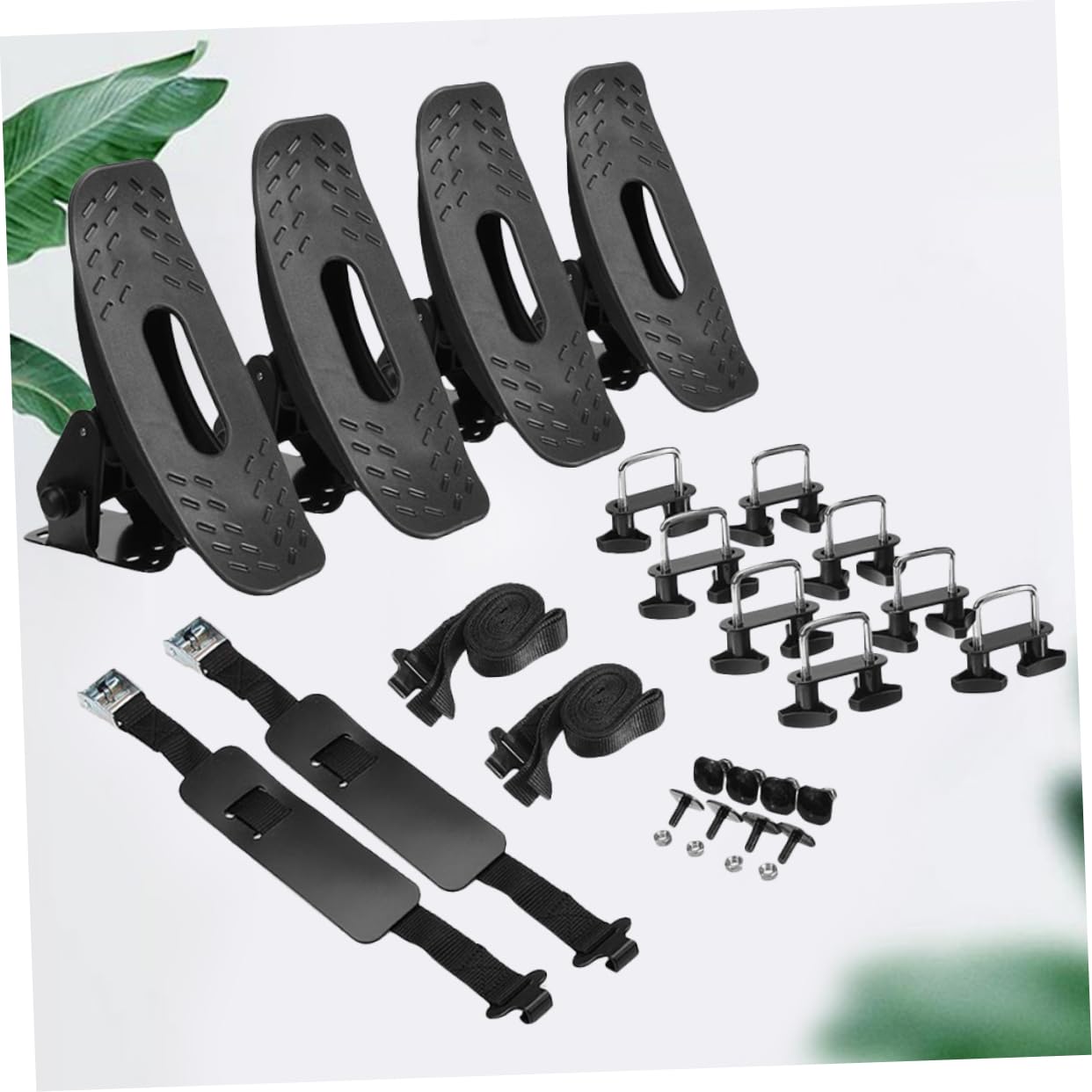 BESPORTBLE Support de Pagaie Couleur Aléatoire pour Kayak et Canoë en Fer Noir Cadre Fixe Sécurisé, Accessoire Pratique pour Transport Automobile
