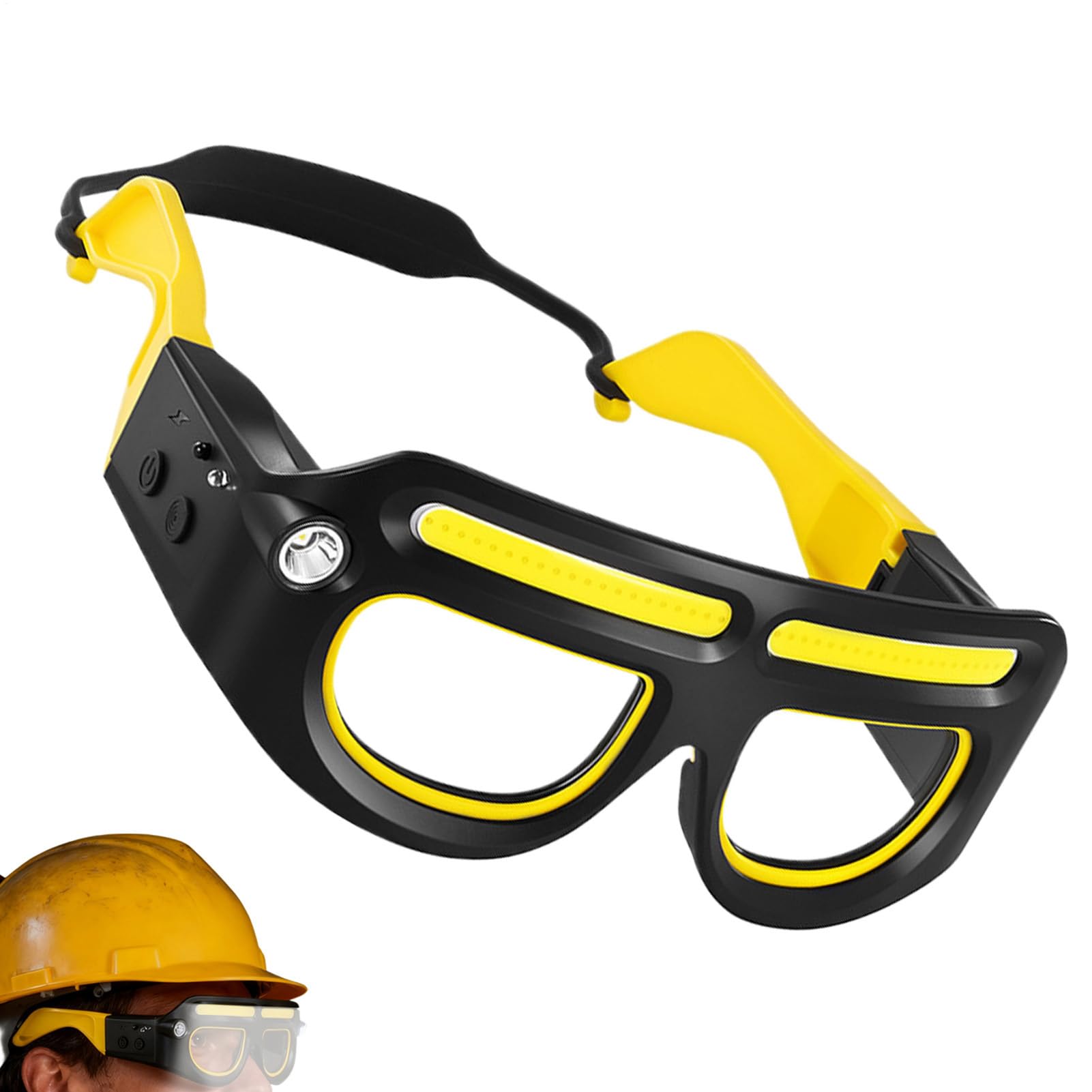 Gafas con iluminación integrada LED recargable de 5 modos y sensor frontal 8