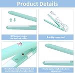 Mini Curling Iron, 2 in 1 Hair Straightener Ceramic Flat Iron Tourmaline Plate Hair Straightener Curler Beauty Heating Curler Professional Hair Styling Tool (#2)