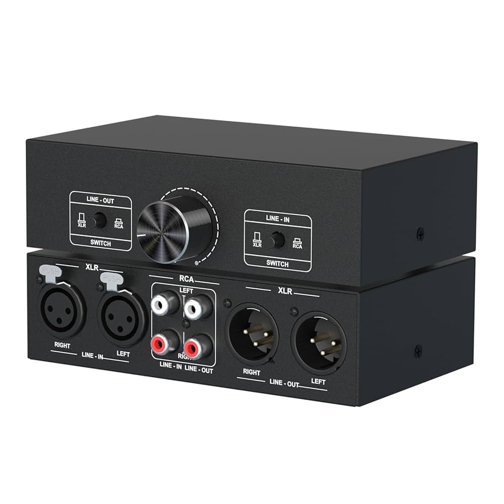 Amazon.co.jp: 3-IN-3-OUT XLRオーディオスイッチボックス