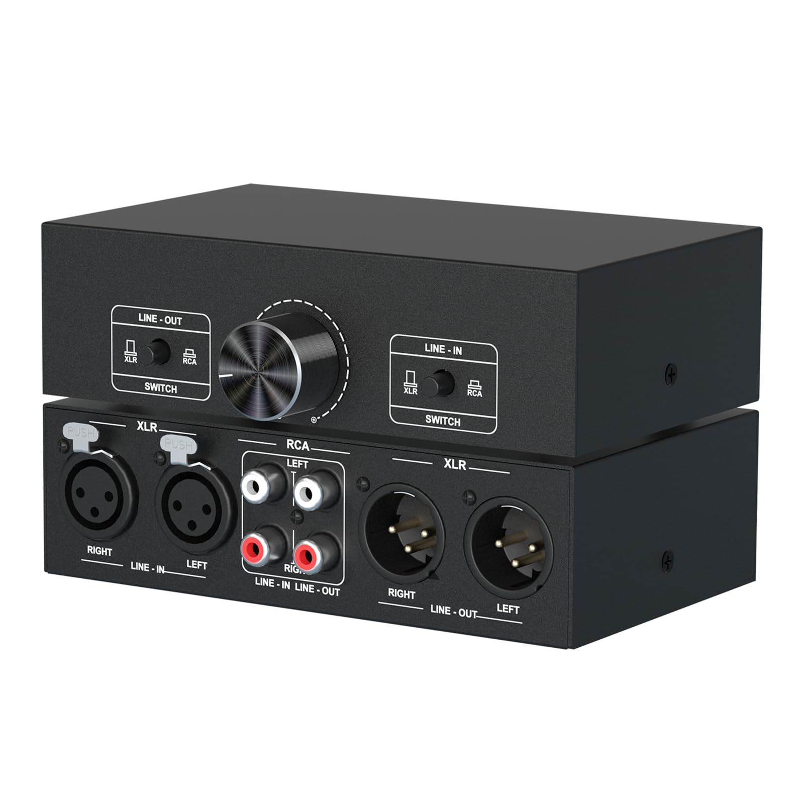 Amazon.co.jp: 3-IN-3-OUT XLRオーディオスイッチボックス