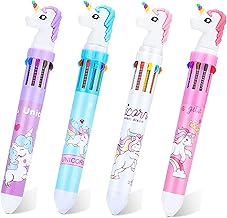 VISMII Kids 10-In-1 Color Pens Ballpoint Pen Set For Kids Cartoon Head Writing Pen For School Office (Set Of 1 Pcs) Stationary Kit