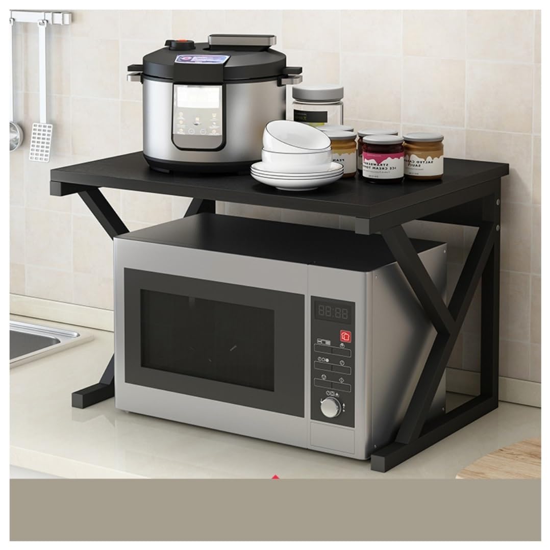 Tyuhduyur C Microwave Stand Microwave Oven Rack Microwave Rack Metal Microwave Oven Rack Shelf Kitchen Utility Storage Shelf Organizer For Microwave Oven Microwave Shelf Microwave Stand Shelf(A One Si
