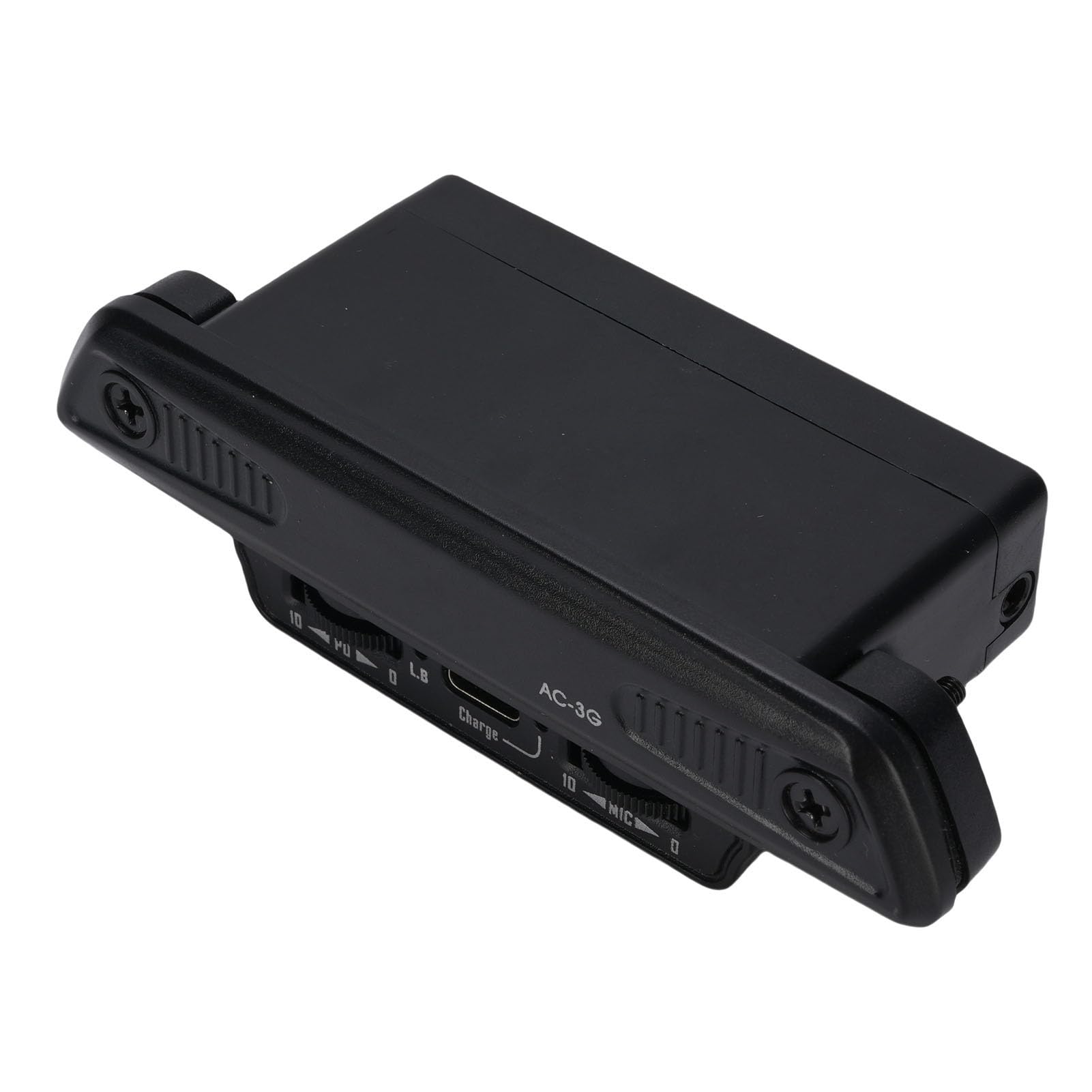 Naroote Tonabnehmer für Akustikgitarre, Wiederaufladbarer Magnet- und Mikrofon-Schallloch-Tonabnehmer mit Dual-System und Lautstärkeregler, für 39 40 41 42 Zoll Akustikgitarren, Ideal für Musiker