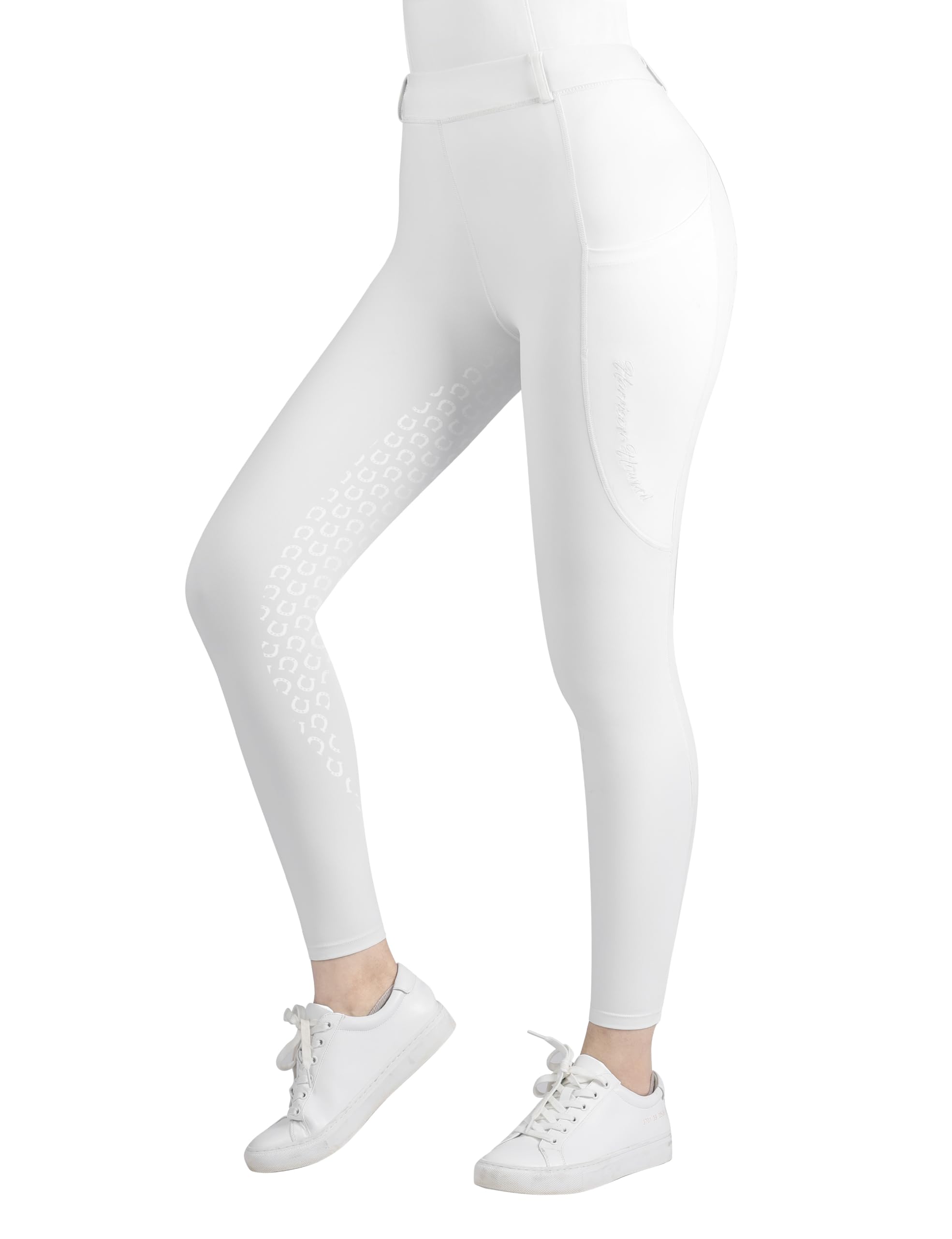 Women's Horse Riding Pants Double Pocket Silicone Full-Seat Breeches Equestrian Breeches