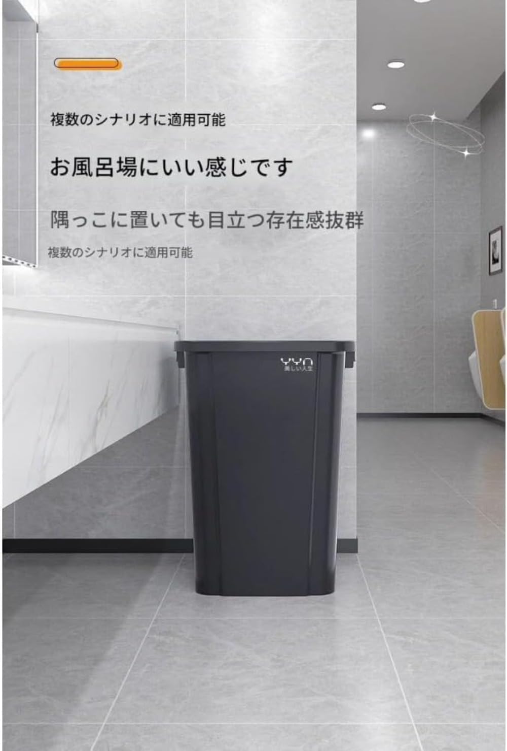 Ladfrol ダストボックス キッチン ライトカラー ゴミ箱 屋内 コンパクト 収納ボックス 蓋付き 独立型 ファッション モダン