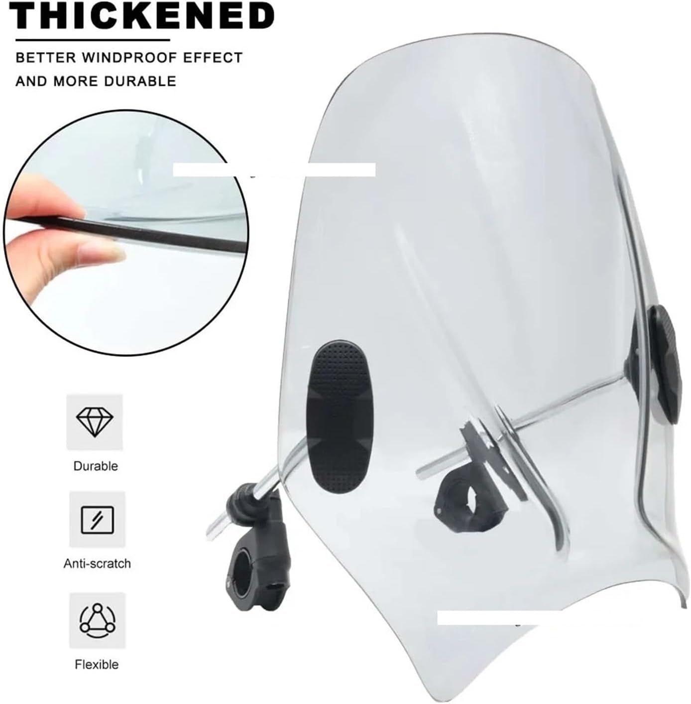 Motorcycle Accessories WindScreen Windshield Viser VIsor Double Bu