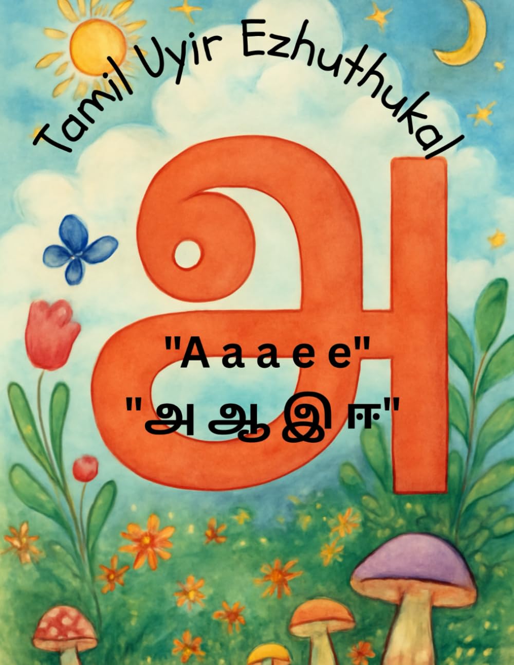 Tamil Uyir Ezhuthukal: "A a a e e" "அ ஆ இ ஈ"