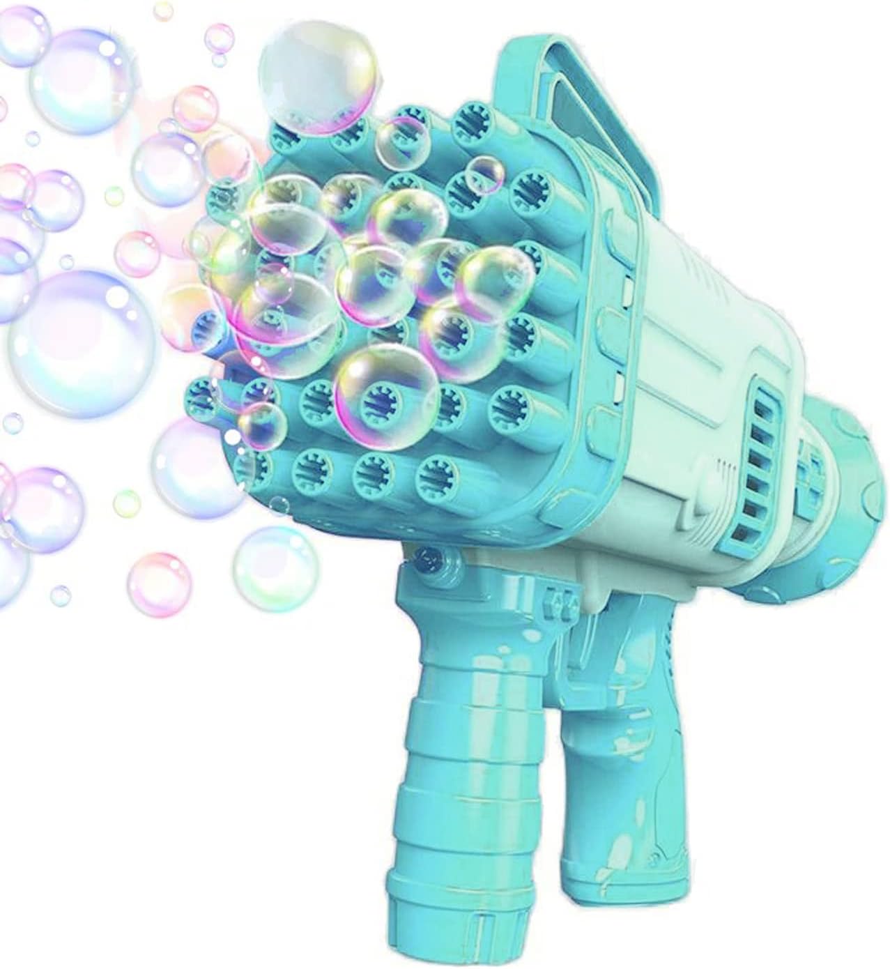 Electric Gatling Bubble Gun for Kids with Soap Solution Indoor and Outdoor Toys for Toddlers Bubble Launcher Machine for Girls and Boys (Colour as per Stock)