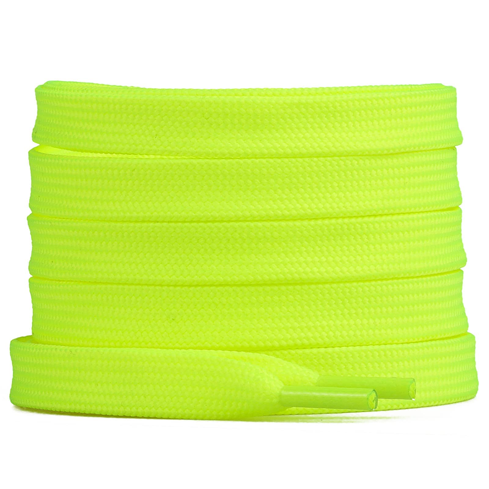 BRGUR Flat Shoelaces, 8mm Wide Shoelaces for Athletic Running Sneakers Shoes Boot Strings