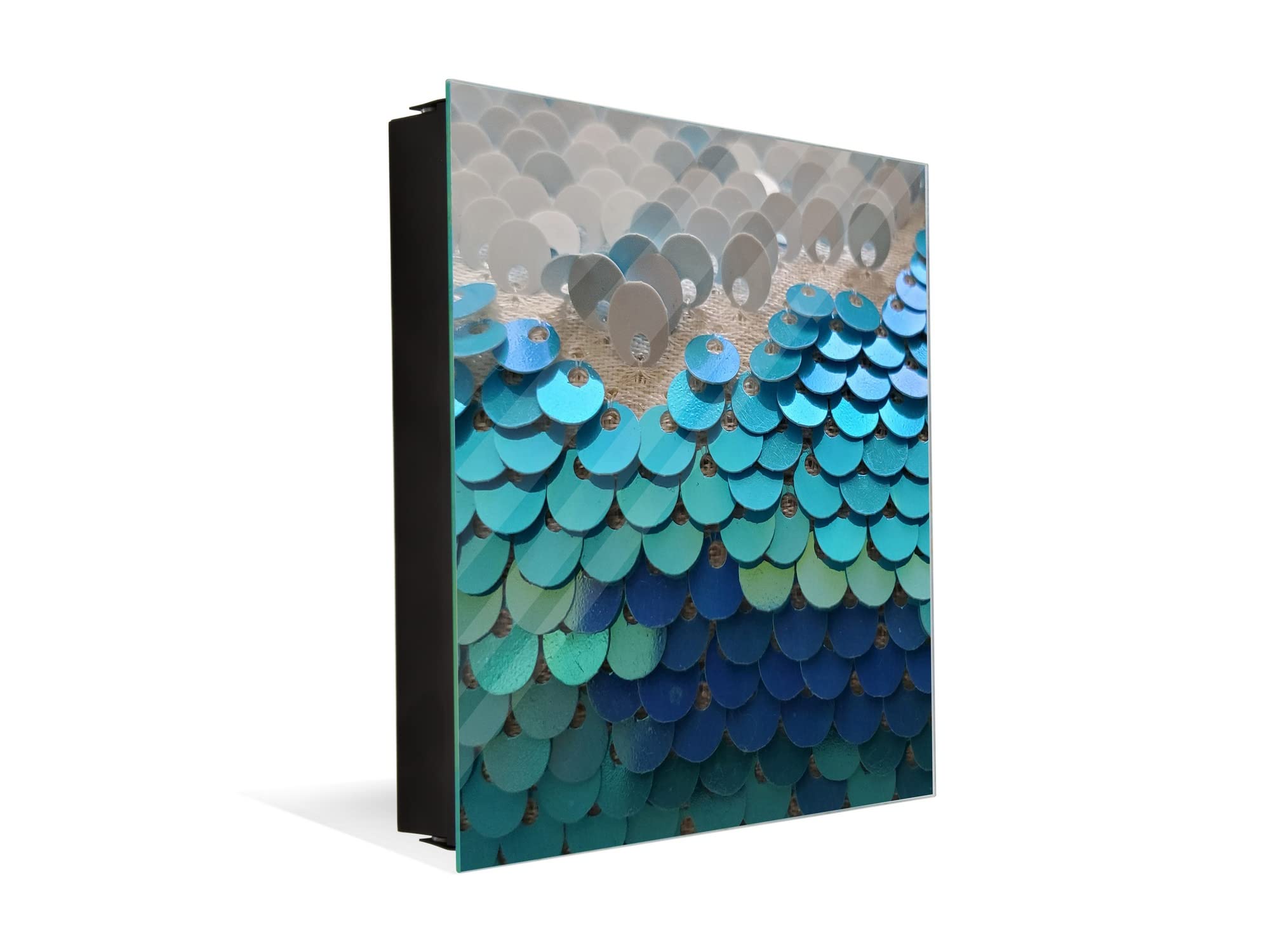 Armadietto Portachiavi Magnetico Concept Crystal K10 Con Lavagna – Design Personalizzato, Fino A 50 Chiavi - 2